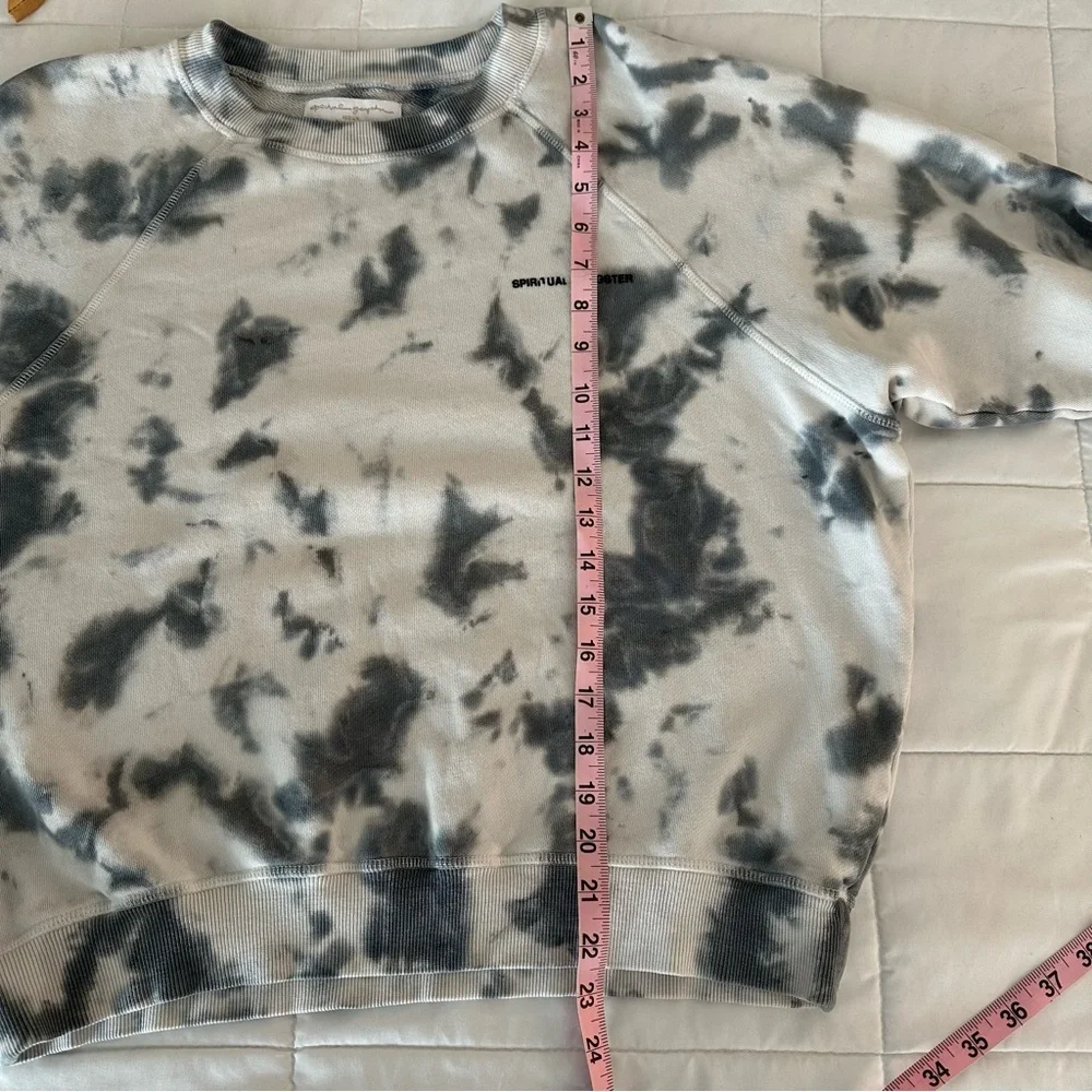 Spiritual Gangster Black and Gray Tie-Dye Sweatshirt - Picture 7 of 11